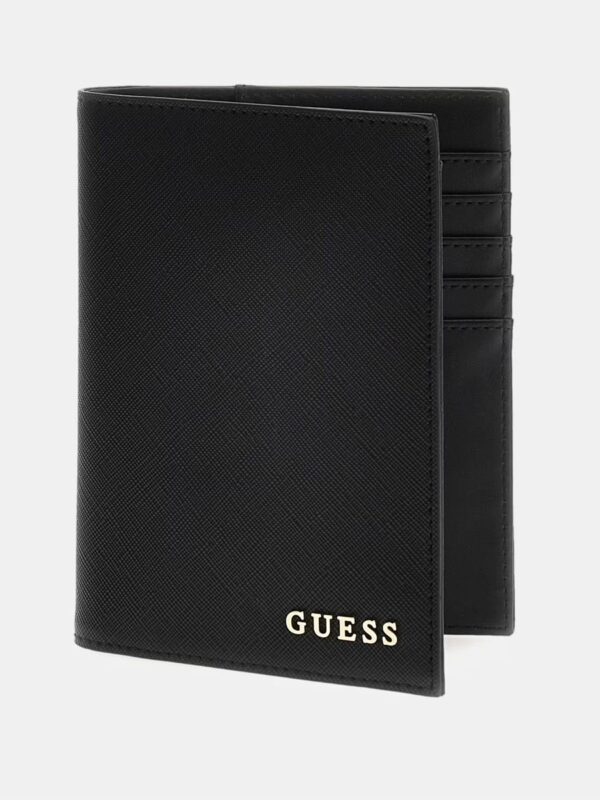 GUESS PASSAPORT WALLET - BLACK