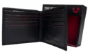 GUESS PASSAPORT WALLET - BLACK/RED