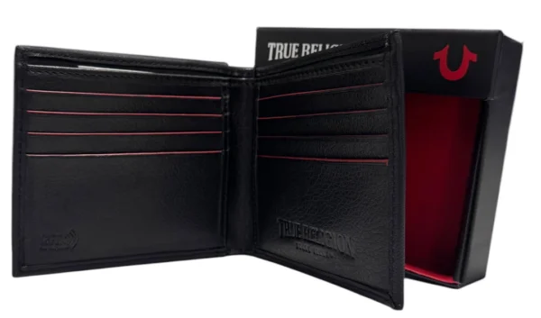 GUESS PASSAPORT WALLET - BLACK/RED - Imagen 3