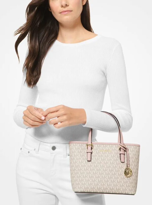 MICHAEL KORS -  JET SET TRAVEL TOTE SMALL BLUSH BEIGE - Imagen 2