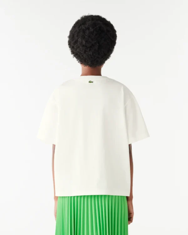LACOSTE PLAYERA ESTAMPADO BLANCO 70V - Imagen 3