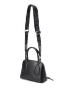 MARC JACOBS - SMALL LEATHER DOME SATCHEL CROSSBODY BAG BLACK