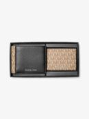 MICHAEL KORS  PEBBLED LEATHER AND LOGO BILLFOLD WALLET