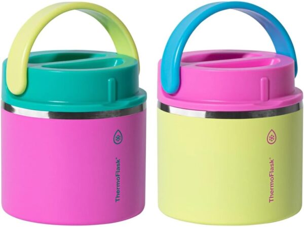 THERMOFLASK 20oz RECIPIENTE PARA COMIDA CON AISLADO AL VACIO 2-PACK
