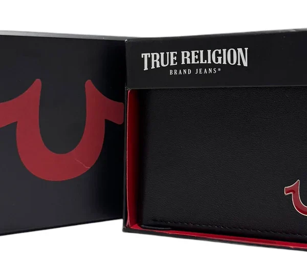 GUESS PASSAPORT WALLET - BLACK/RED