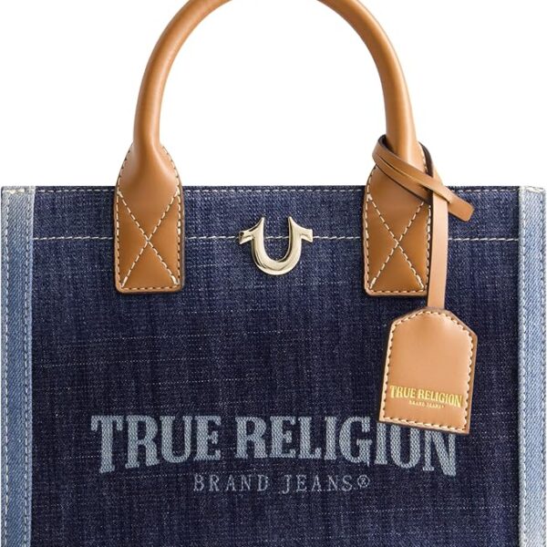 TRUE RELIGION - TOTE BAG DENIM BLUE