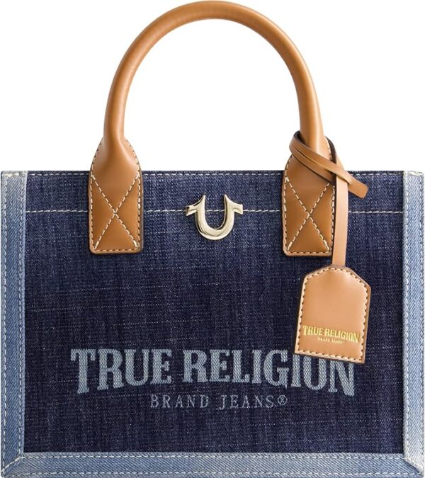 TRUE RELIGION - TOTE BAG DENIM BLUE