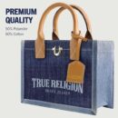 TRUE RELIGION - TOTE BAG DENIM BLUE