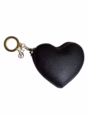VICTORIA´S SECRET HEART COIN PURSE KEYCHAIN - BLACK/GOLD