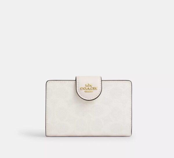 COACH MEDIUM CORNER ZIP WALLET IN SIGNATURE CANVAS - Imagen 2