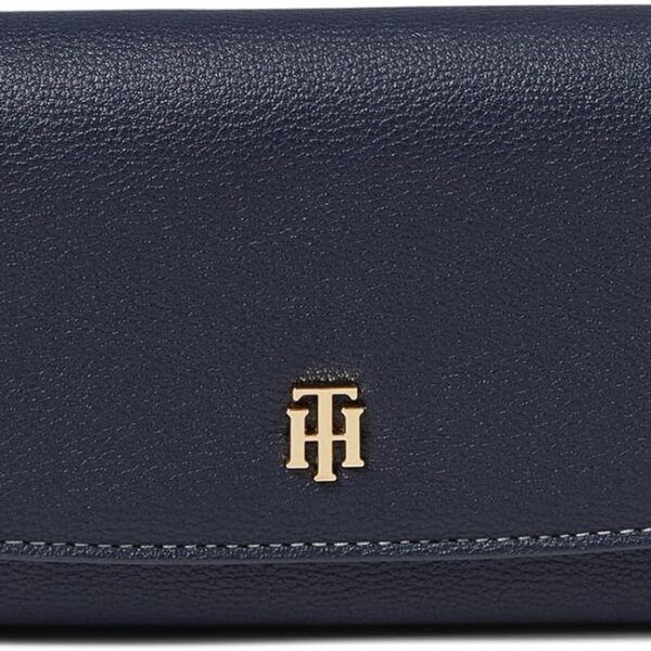 TOMMY HILFIGER CARTERA BRIELLE LI FLAP CONTINENTAR AZUL