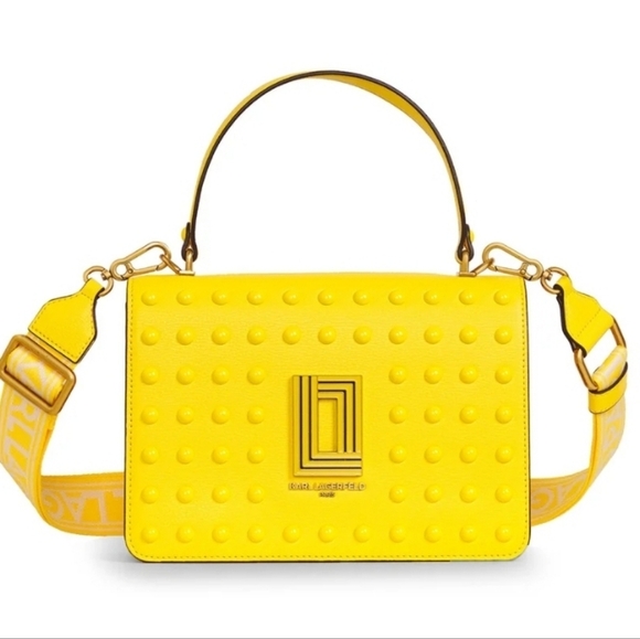 KARL LAGERFELD ASPEN YELLOW CROSSBODY